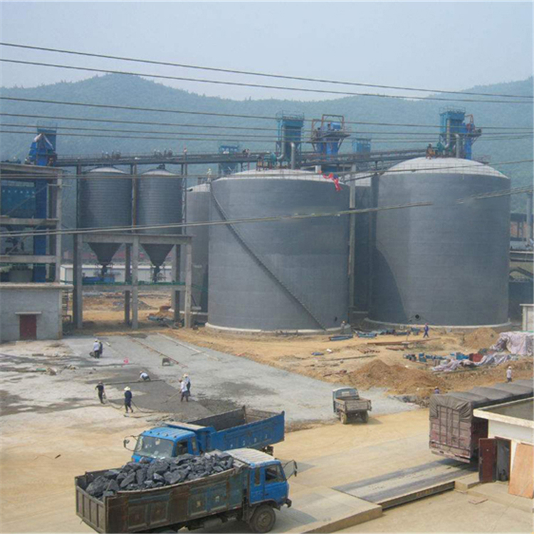 安庆水泥钢板仓2座3000吨青岛项目进入施工